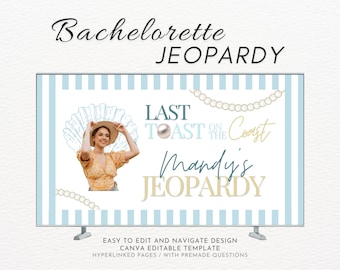 Jeu pour la mariée « Last Toast On The Coast Jeopardy