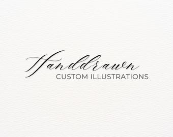 CUSTOM ORDER  Custom Wedding Venue Illustration Personalized Handdrawn Digital Sketch Wedding Invite Custom Drawing from Photo