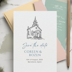 Custom Venue Sketch Hand Drawn Wedding Welcome Sign Venue Custom Portrait Wedding House Illustration Drawing from Photo Architecture Sketch