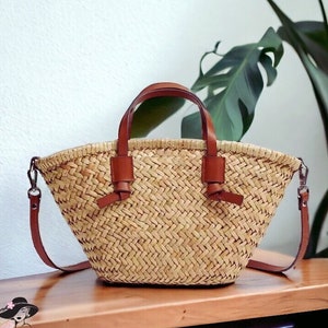 Sac de paille, Sac fourre-tout, Sac fourre-tout en paille, Sac de plage, Sac femme, Porte-monnaie, Porte-monnaie femme, Sacs à fraises, Panier en paille, Sac d'été, Sac de vacances