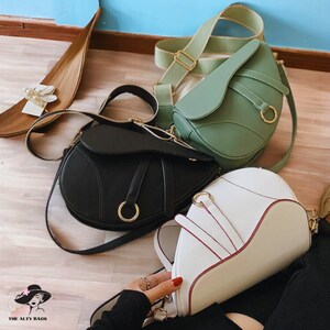Stylish Saddle Bag, Versatile Messenger Bag, Classic Shoulder Bag, Women's Crossbody Bag, Leather Purse, Vegan Leather Tote, Tote Bag
