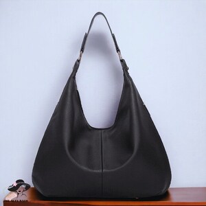 Stylish Leather Bag, Soft Leather Tote Bag, Classic Leather Purse, Chic Hobo Bag, Women's Leather Handbag, Leather Shoulder Bag, Tote Bag