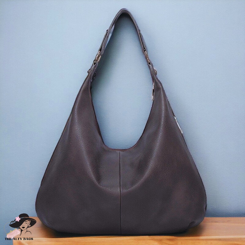 Stylish Leather Bag, Soft Leather Tote Bag, Classic Leather Purse, Chic Hobo Bag, Women's Leather Handbag, Leather Shoulder Bag, Tote Bag