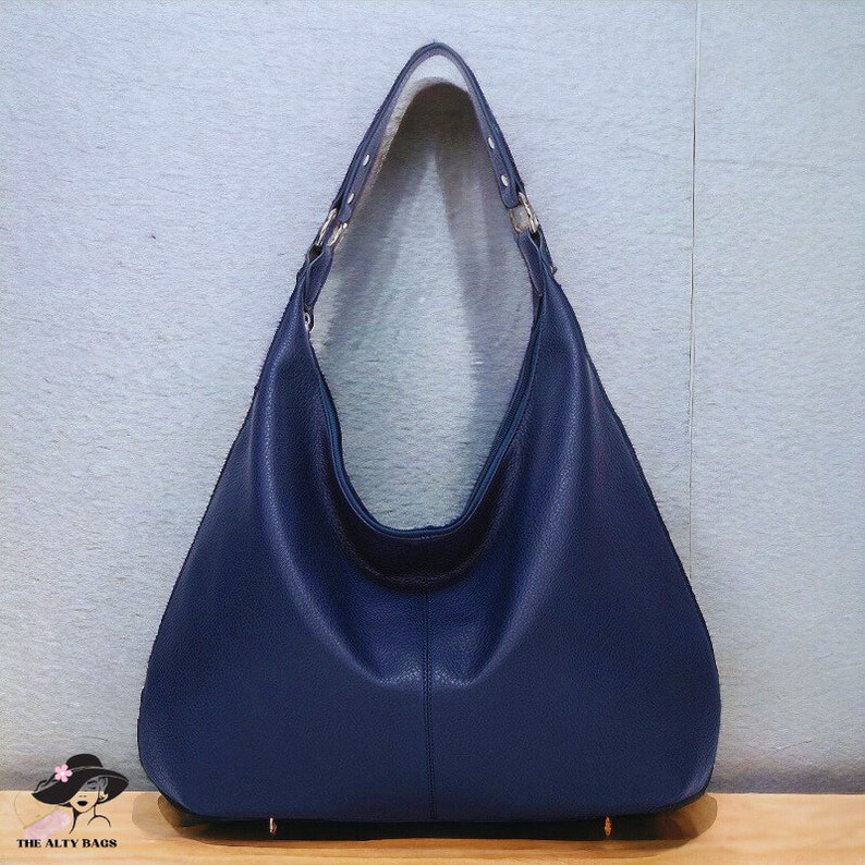 Stylish Leather Bag, Soft Leather Tote Bag, Classic Leather Purse, Chic Hobo Bag, Women's Leather Handbag, Leather Shoulder Bag, Tote Bag
