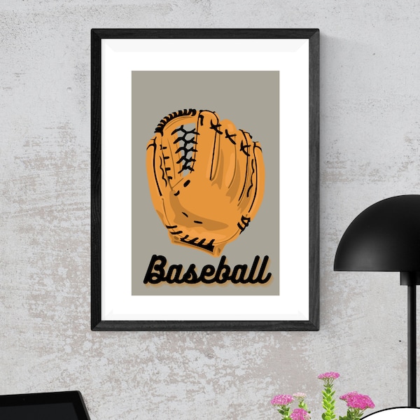 baseball teenager room decor baseball printable wall art poster for baseball gift and baseball lovers