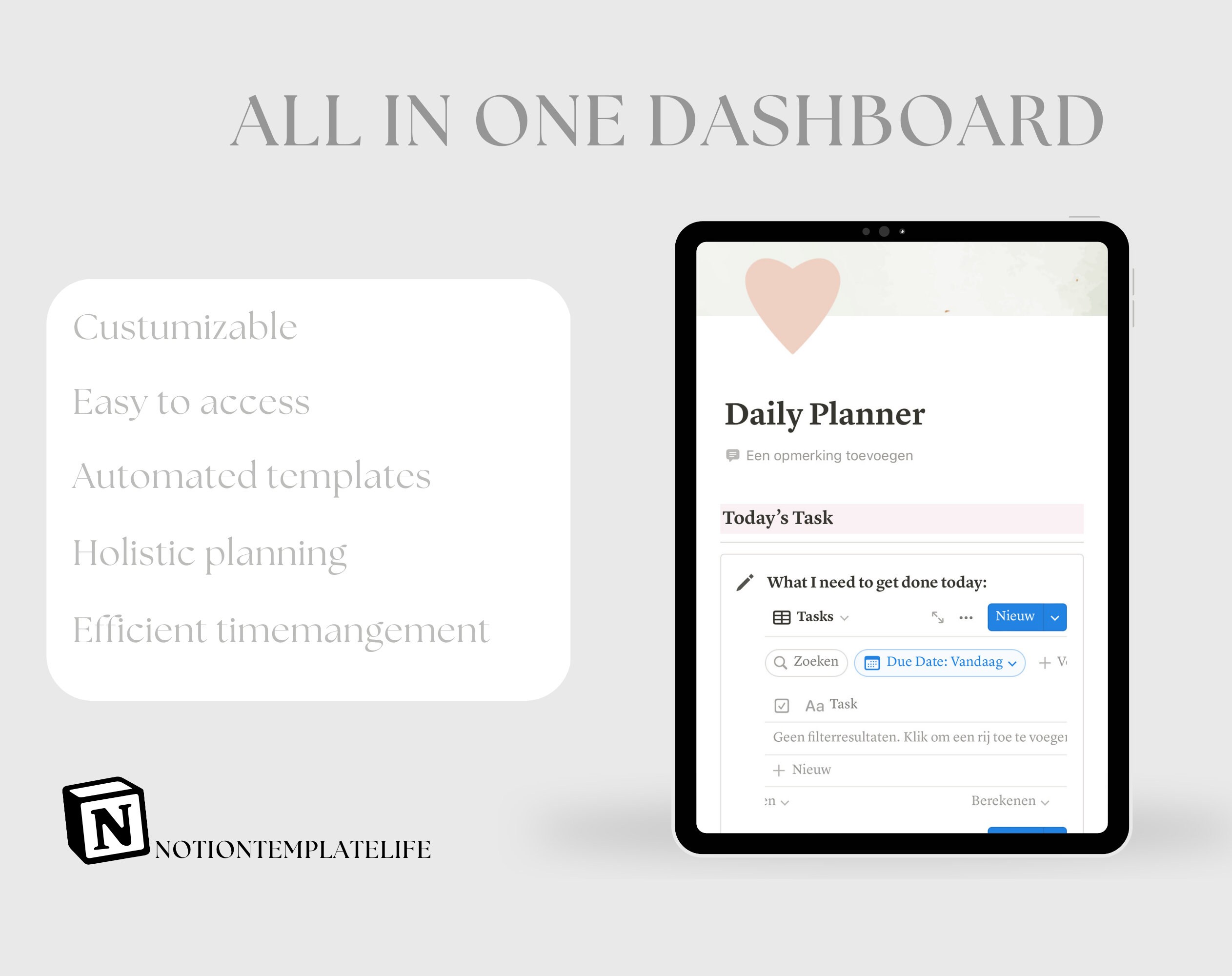 Notion Template That Girl Planner Ultimate Life Planner All in One ...
