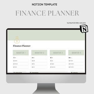 Notion Template Personal Finance Planner Budget Tracker | Income and Expense Tracker Notion Template | Notion Finance Tracker, Money Tracker