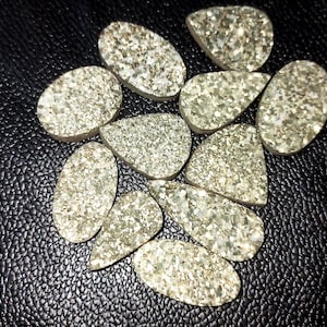 Natural Pyrite Cluster shining Druzy For Jewelry Making Handmade Loose Peruvian Pryrite Gemstone.