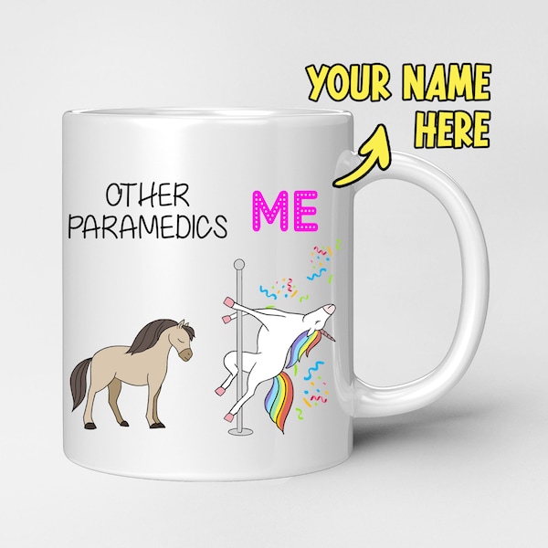 Funny Paramedic Gift Mug Personalised | Custom Gag Best Gift Idea for Paramedics Appreciation Thank You Graduation Gift for Men & Women