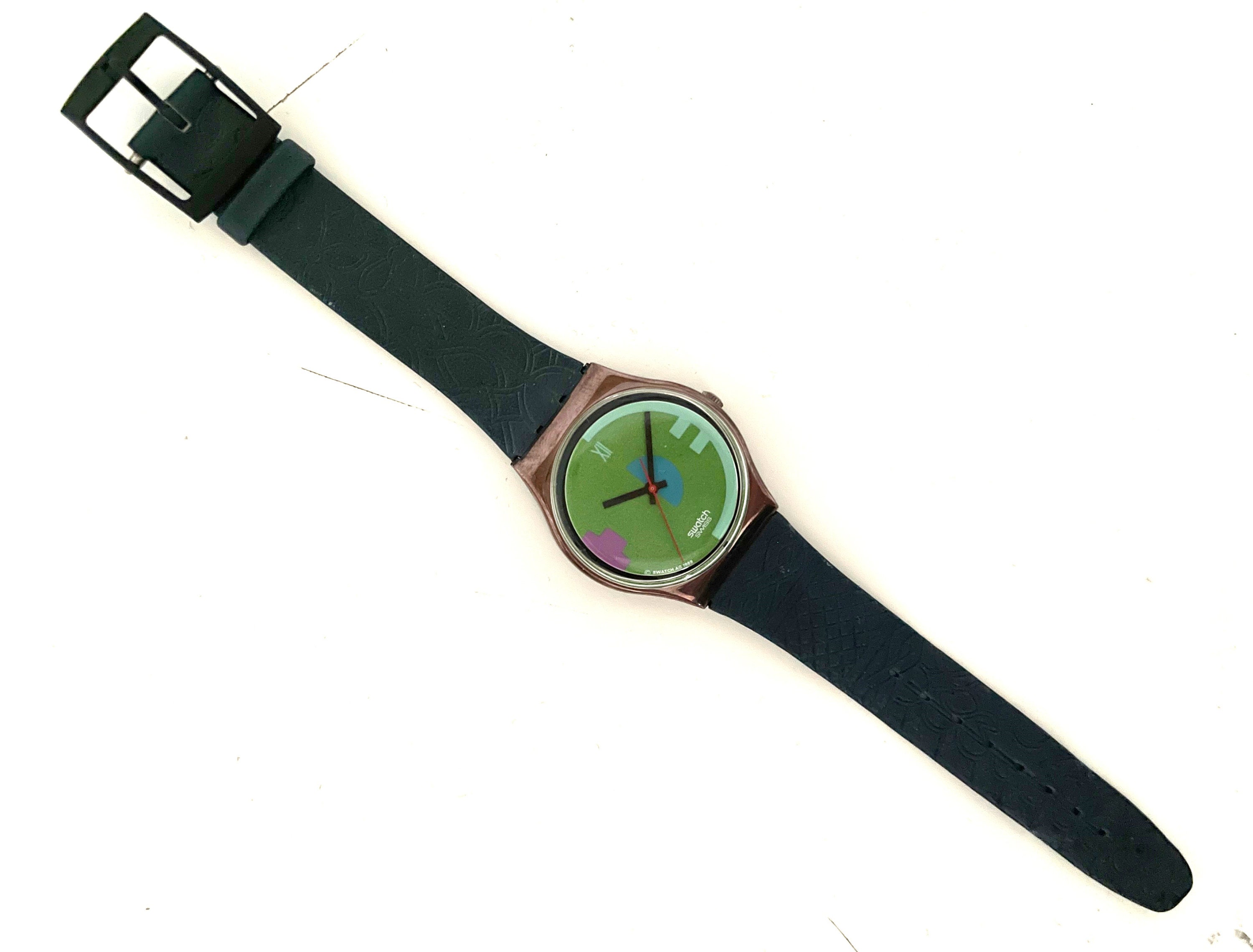 Swatch Watch - GX116 - JOHNNY GUITAR Swatch Gent GX 116 Johnny Guitar From 1990 New - Etsy main image 2