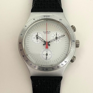 Swatch Irony Chrono Aluminum Time Cut YCS 1005 from 1996