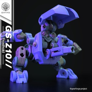 GS-Z10 // Frosthold - Modular 3D-Printed Mecha || 12cm || Sci-fi Robot Toy Figure