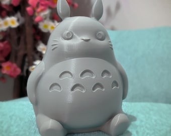 Adorable Totoro Piggy Bank 3D Print File .STL - Store Coins and Bills - 12.5x12x15cm