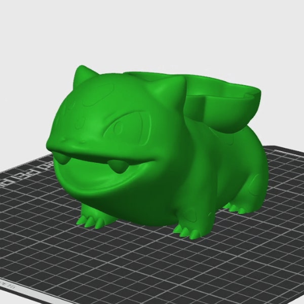 Pokemon Planter Bulbasaur  - DIGITAL 3D .STL File for 3D print-