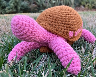 Animal de peluche de tortuga hecho a mano, producto terminado, NO patrón