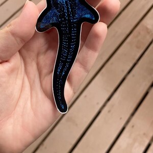 Bioluminescent Whale Shark Sticker: Glossy Vinyl original art image 11