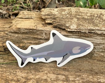 Blacktip Shark sticker, marine wildlife vinyl sticker