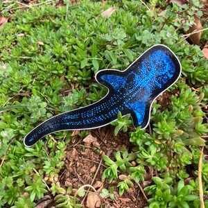 Bioluminescent Whale Shark Sticker: Glossy Vinyl original art image 10