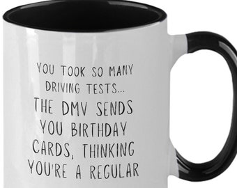 Neue Fahrer-Geschenke für jugendlich Jungen oder Mädchen, lustige neue Fahrer-Tasse