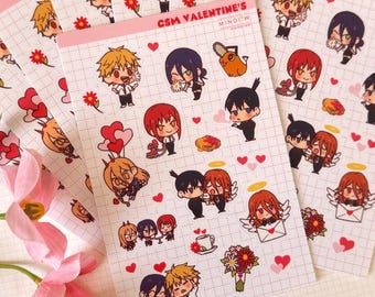 Hoja de pegatinas de San Valentín de CSM