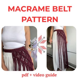 Macrame Zapaska Belt Pattern | Boho Waist Accessory (Video Tutorial + PDF Guide)
