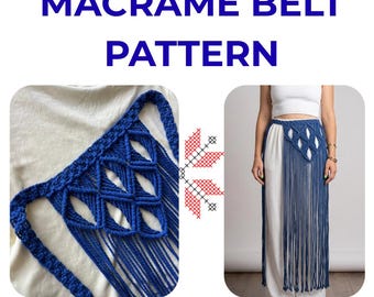 Macrame Tutorial | Cobra Mini Pattern | Boho Waist & Neck Accessory | PDF and Video Guide