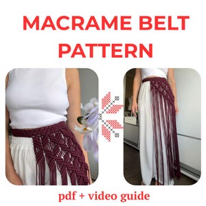 Macrame Zapaska Belt Pattern | Boho Waist Accessory (Video Tutorial + PDF Guide)