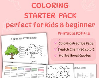 Printable Color Swatch Chart: Marker, Paint, Pencil (PDF)