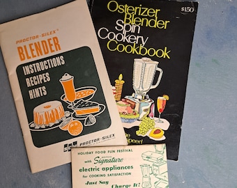 Vintage Blender Recipe Books