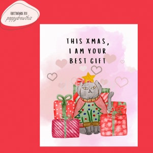 Festive Felines Digital Download Animated Christmas E-cards in 5 designs zdjęcie 5