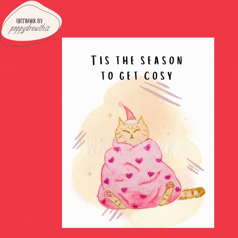 Festive Felines Digital Download Animated Christmas E-cards in 5 designs zdjęcie 3