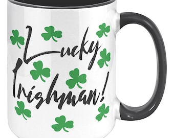 Lucky Irishman Shamrock Coffee Mug - St. Patrick's Day Gift
