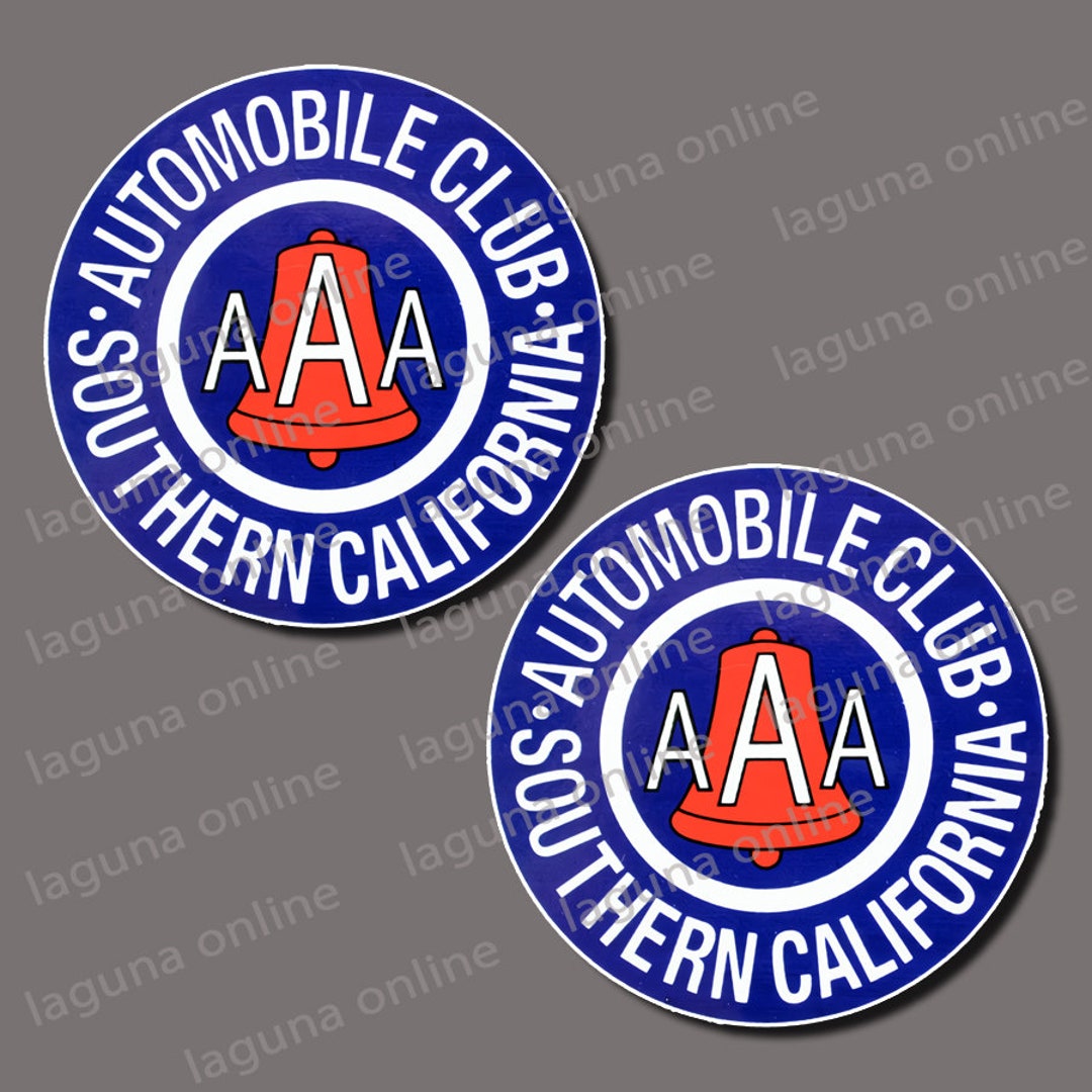 California AAA Logo Gloss Weatherproof Decal Sticker - Etsy