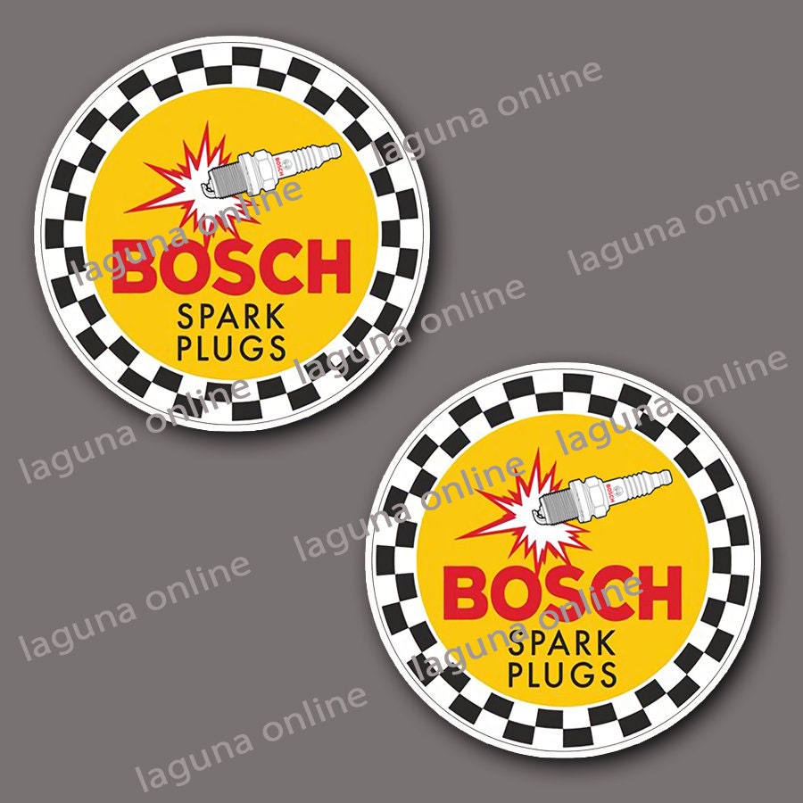 Bosch Spark Plugs Logo Gloss Weatherproof Decal Sticker 2 Etsy
