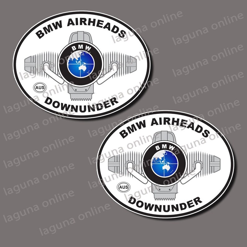 Bmw Airheads Logo Gloss Weatherproof Decal Sticker - Etsy