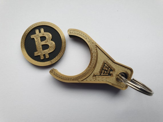 Bitcoin Shopping Supermarket Trolley Token EU Euro Size