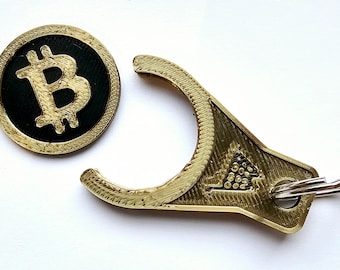 Token de carrito de supermercado Bitcoin tamaño dólar