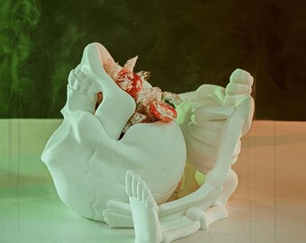 Halloween Skeleton Sweet Candy Bowl