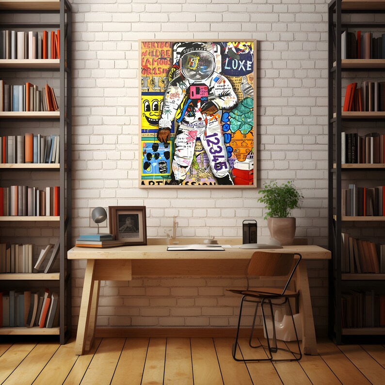 Wall Art Set of 6,graffiti Poster,street Pop Art,framed Print,printed