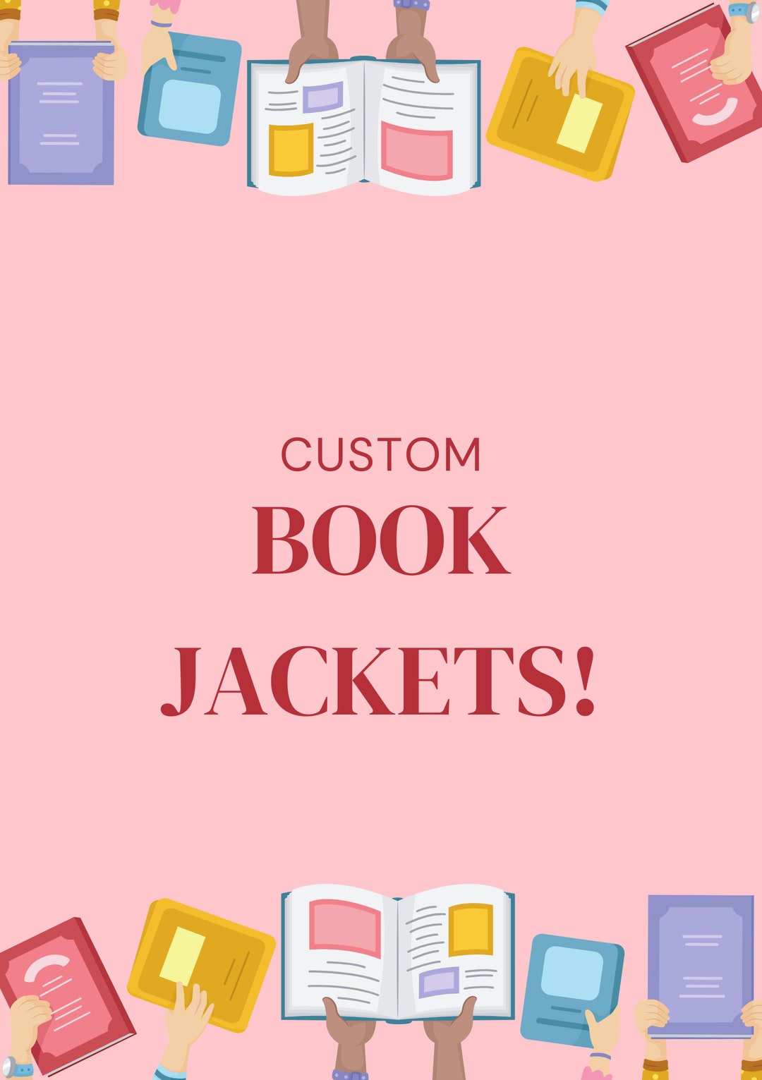 Custom Book Dust Jacket Etsy
