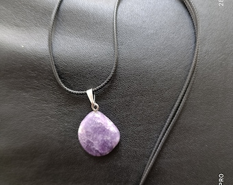 Purple Jasper Natural Stone Necklace  For Her
