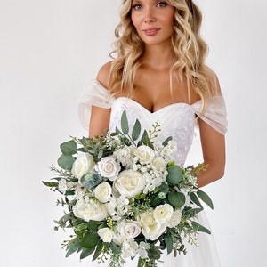 Wedding bouquet, Bridal bouquet, white wedding bouquet, white bridal bouquet