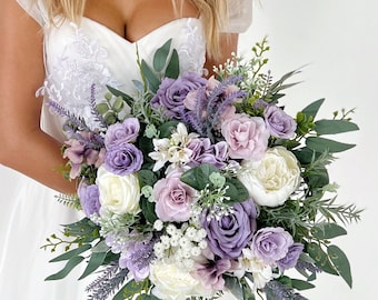 Wedding bouquet, Lavender bridal bouquet, lilac wedding bouquet, lilac bridal bouquet