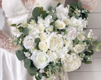 Wedding bouquet, White wedding bouquet, Bridal bouquet, white bridal bouquet
