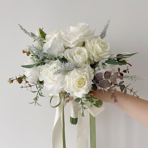 Wedding bouquet, bridal bouquet, white wedding bouquet, white bridal bouquet