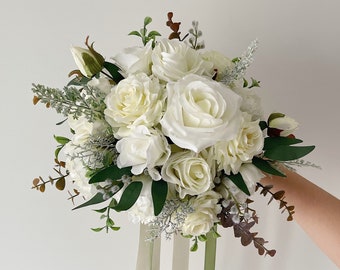 Wedding bouquet, bridal bouquet, white wedding bouquet, white bridal bouquet