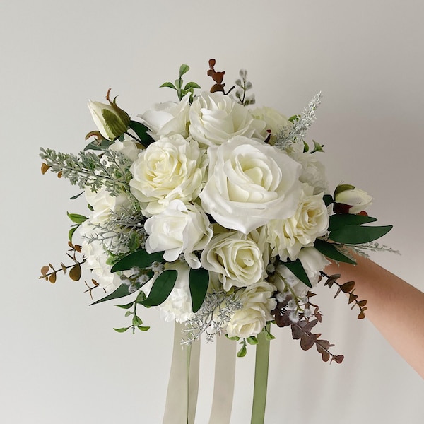 Wedding bouquet, bridal bouquet, white wedding bouquet, white bridal bouquet