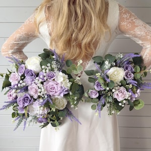 Wedding bouquet, Lavender bridal bouquet, lavender wedding bouquet, lilac bridal bouquet
