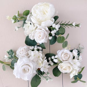 Set of 3 Wedding Cake Topper, Flower Cake Decoration, Cake Topper Flowers, Cake Flowers, Rustic Wedding, Boho Wedding