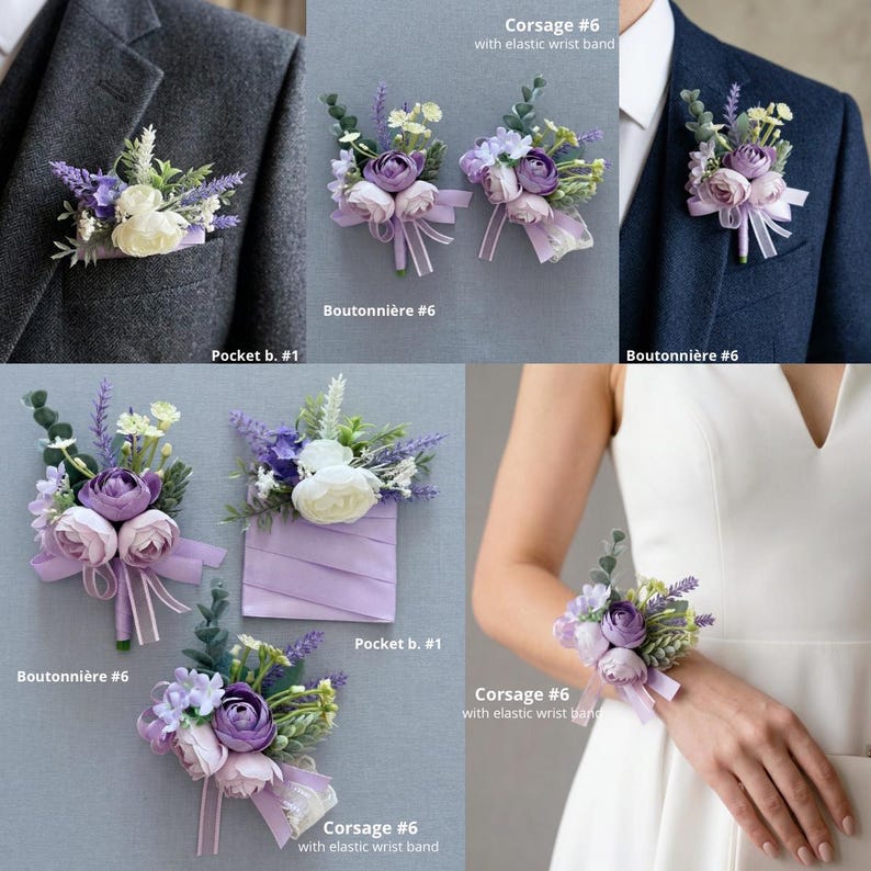 Wedding bouquet, Lavender bridal bouquet, lavender wedding bouquet, lilac bridal bouquet Bild 8